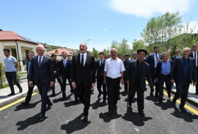 President Ilham Aliyev meets with Sus village natives, inaugurates small hydropower plants