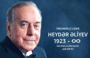    Ulu Öndərin anadan olmasının 101-ci ildönümüdür   